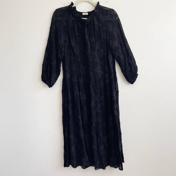 Aritzia Wilfred Dufour Ruffle Dress floral whimsigoth sheer unconventional lace - Picture 3 of 14